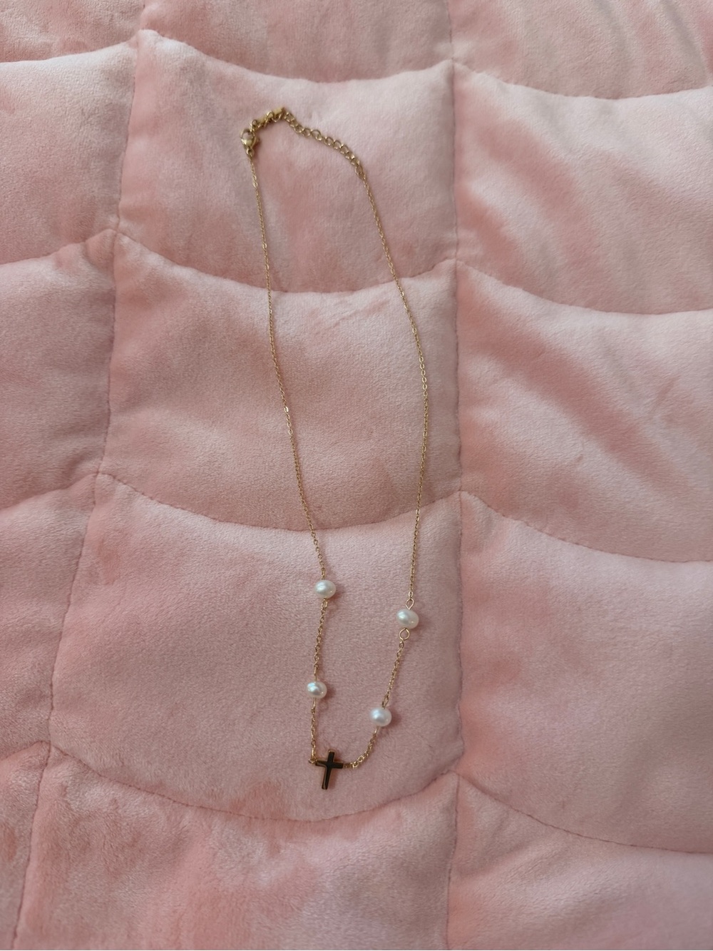Rellery x Devin cordle cross with pearls necklace- NEVER WORN